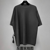 Balenciaga FW22 Logo Print Short Sleeve T-Shirt Volcanic Ash