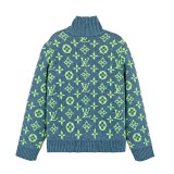 Louis Vuitton SS22 CÁRDIGAN SIGNATURE green sweater