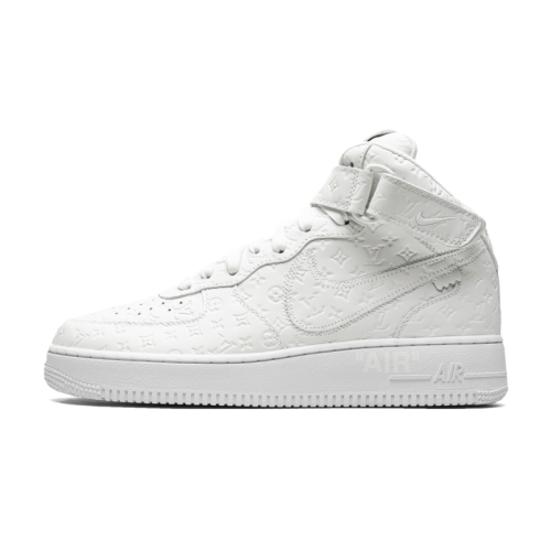 Nike Air Force 1 High Louis Vuitton Off-White Monogram Triple White (Be careful about the size!!)