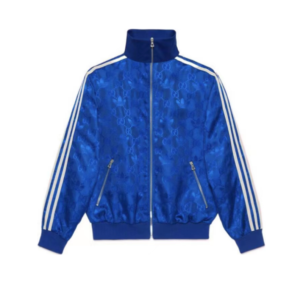 adidas x Gucci GG Trefoil jacquard jacket