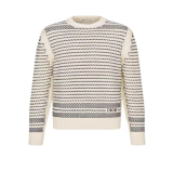 Dior Chevron Sweater With Signature White Sweaters Sweatshirts