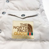 The North Face x Gucci down vest white