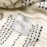 Dior Chevron Sweater With Signature White Sweaters Sweatshirts