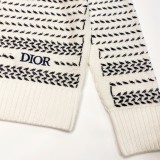 Dior Chevron Sweater With Signature White Sweaters Sweatshirts