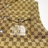 The North Face x Gucci down vest brown