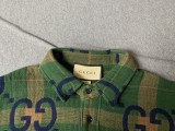 Gucci SS23 Jumbo GG check wool shirt
