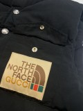 The North Face x Gucci down vest navy blue