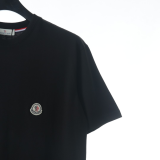 Moncler Chest Cut Badge Short Sleeve T-Shirt Black