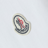 Moncler Chest Cut Badge Short Sleeve T-Shirt White