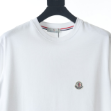 Moncler Chest Cut Badge Short Sleeve T-Shirt White