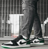 Jordan 1 Low White Black Mystic Green