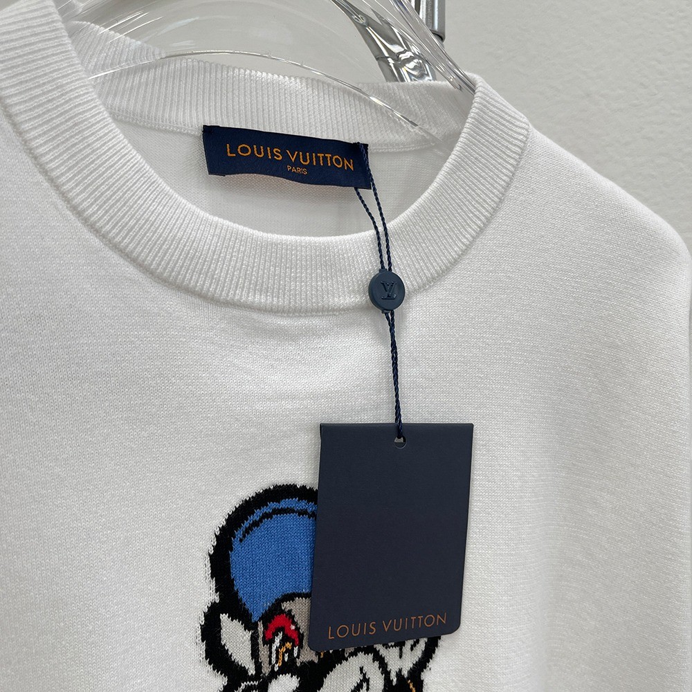 Louis Vuitton Graphic Cotton Short-Sleeved Dark Denim Blue T Shirt –  Crepslocker