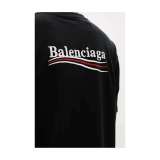 BALENCIAGA classic color logo print T-shirt black 4.18