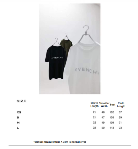 Givenchy FW22 lettering logo print T-shirt Black 5.16
