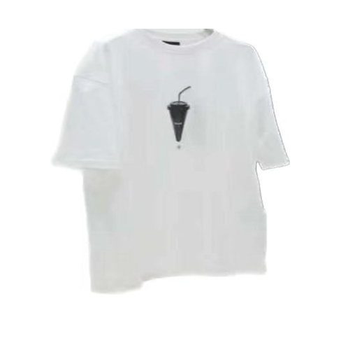Balenciaga SS23 limited edition coffee cup print short-sleeved T-shirt White 5.23