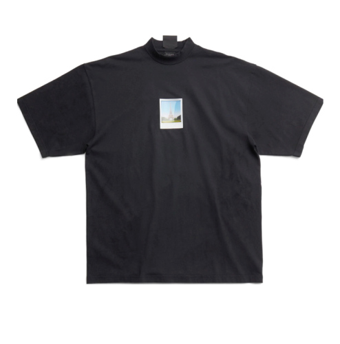 Balenciaga SS23 Architectural Print Short Sleeve T-Shirt Black 5.23