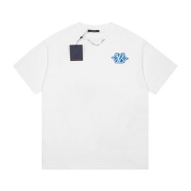 Louis Vuitton 23ss Resort Summer Limited Collection Chain Embroidery Short Sleeve T-Shirt White 6.14