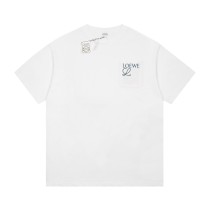 Loew SS23 new series pocket three-dimensional embroidery short-sleeved T-shirt White 6.14