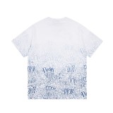 Dior Light Blue Gradient Reversible Logo Print Short Sleeve T-Shirt 6.14