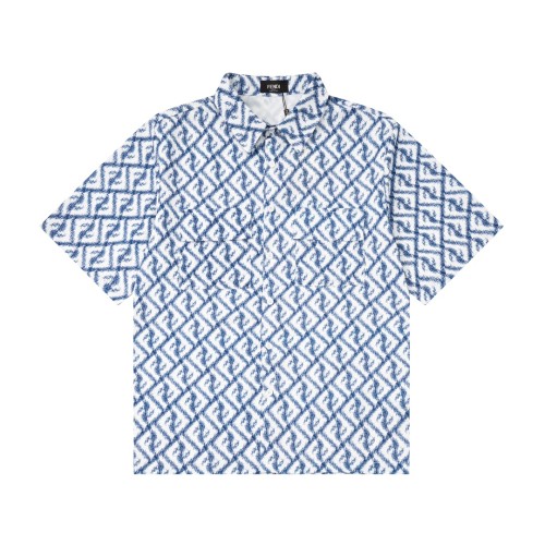 Fendi 23ss latest logo high-density printed short-sleeved shirt 6.26