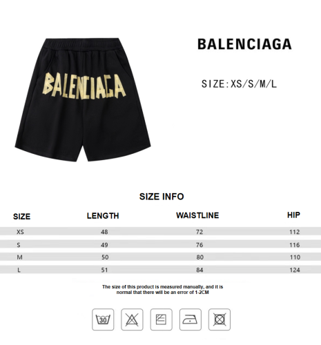 Balenciaga 23ss monogram graffiti shorts black 6.26