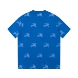 Burberry 23SS Summer New Full Clothes War Horse Logo Short Sleeves Blue 7.4