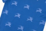 Burberry 23SS Summer New Full Clothes War Horse Logo Short Sleeves Blue 7.4