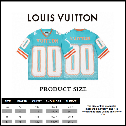 Louis Vuitton 23SS three-dimensional inkjet printing process large logo short-sleeved T-shirt 7.4
