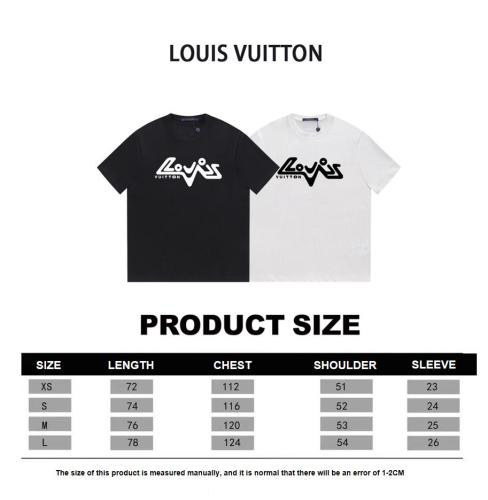 Louis Vuitton 23SS Abstract Logo Print Short Sleeve T-Shirt White 8.9