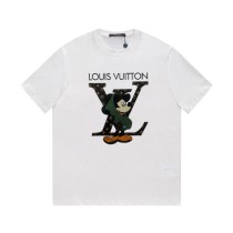 Louis Vuitton 23SS Mickey Mouse Print Short Sleeve T-Shirt White 8.9