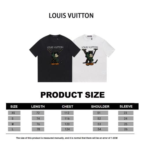 Louis Vuitton 23SS Mickey Mouse Print Short Sleeve T-Shirt Black 8.9