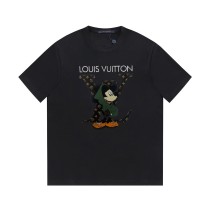 Louis Vuitton 23SS Mickey Mouse Print Short Sleeve T-Shirt Black 8.9