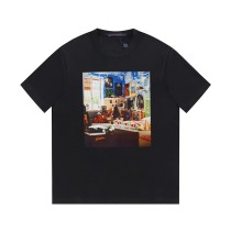 Louis Vuitton 23SS Color Canvas Room Print Short Sleeve T-Shirt Black 8.9
