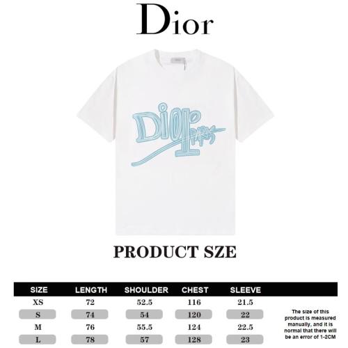 Dior show limited hand-painted graffiti print short-sleeved T-shirt White 8.9