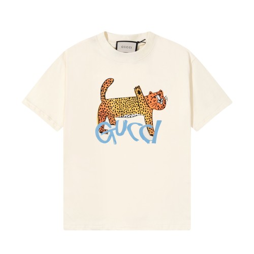 Gucci art lion print short-sleeved T-shirt 8.9