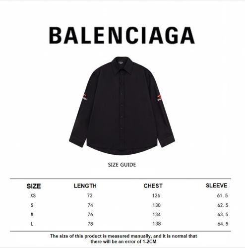 Balenciaga 23 New New Brand Logo Printing Shirt Jacket Black 8.29