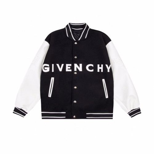Givenchy 23SS new chest brand Logo printed baseball jacket Black 8.29