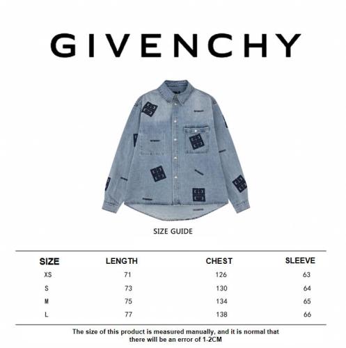 Givenchy 23 new black embroidery Logo denim jacket shirt 8.29