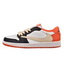 Jordan 1 Low Fragment x Travis Scott Retro orange White (DIY)