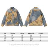 Louis Vuitton FW22 floral patchwork retro denim jacket 9.5