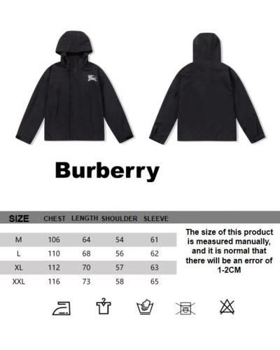 Burberry 23FW double-layer stitching White Horse logo Outdoor Jackets 9.5