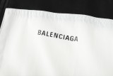 Balenciaga 23SS hoodless brand logo printing Outdoor Jackets Black White 9.12