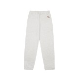 Dior brand embroidered plush logo sports trousers White 9.12