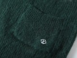 Louis Vuitton 23SS box pattern front pocket design V-neck sweater 9.12