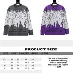 Louis Vuitton 23SS new digital crowd knitted sweater purple 9.12