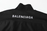 Balenciaga 23SS hoodless brand logo printing Outdoor Jackets Black 9.12