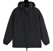 Balenciaga 23SS brand logo printed in large letters on the back Outdoor Jackets Black 9.12