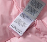 Moncler main line pink and white down vest jacket 12.5