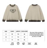 Balenciaga vintage spray-painted crew neck knitted sweater 12.5