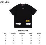 OFF-WHITE twill letter large LOGO printed short-sleeved T-shirt Black 12.12
